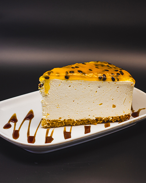 Cheesecake mango maracuyá sin azúcar